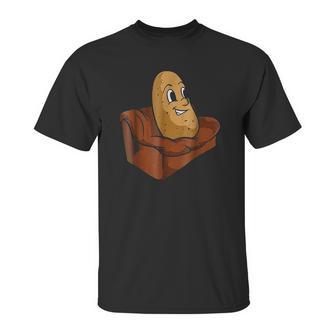 Couch Potato Funny Potato Television Sofa Cool Unisex T-Shirt | Favorety UK