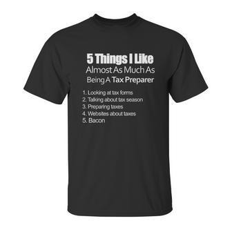 Cpa Accountant Tax Preparer Season Bacon Unisex T-Shirt | Favorety AU