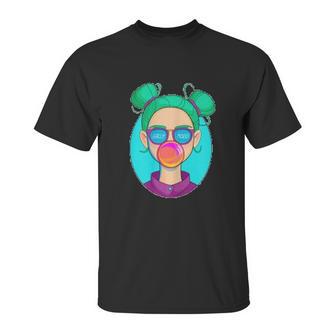 Cute Fun Girly Mood Popping Bubble Gum Unisex T-Shirt | Favorety CA