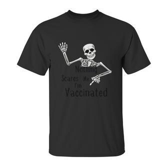 Cute Halloween Funny Halloween Day Halloween Skeleton Fully Vaccinated Hal Unisex T-Shirt | Favorety DE