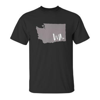 Cute Washington State Outline Gift From Wa Unisex T-Shirt | Favorety CA