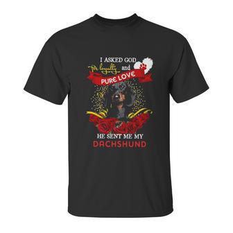 Dachshund Loyalty And Pure Love Gift Unisex T-Shirt | Favorety CA