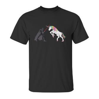 Darth Vader Vs Unicorn Unisex T-Shirt | Favorety CA