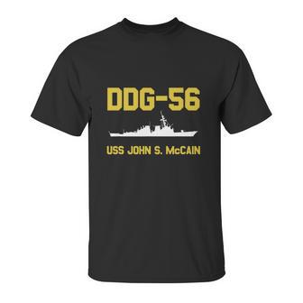 Ddg 56 Uss John S Mccain Shirt Unisex T-Shirt | Favorety