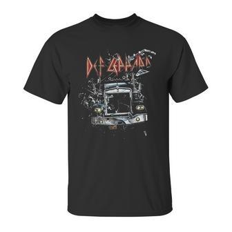 Def Leppard 80S Heavy Metal Band Rock N Roll Through The Glass Unisex T-Shirt | Favorety