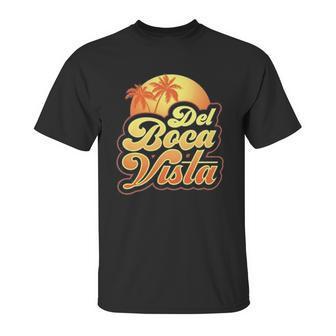 Del Boca Vista Sunset Retro Unisex T-Shirt | Favorety UK