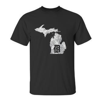 Detroit Michigan Motor City Midwest D Mitten Unisex T-Shirt | Favorety CA