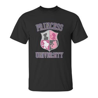 Disney Princess University College Text Logo Unisex T-Shirt | Favorety AU