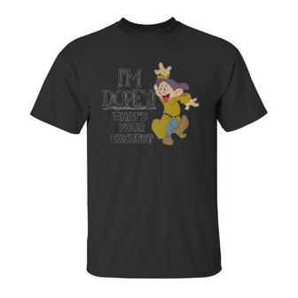 Disney Snow White Im Dopey Whats Your Excuse T-Shirt Unisex T-Shirt | Favorety UK