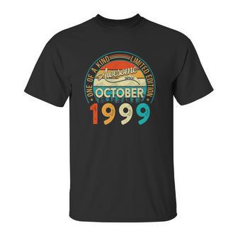 Distressed Vintage Awesome Since October 1999 22 Years Old Unisex T-Shirt | Favorety AU