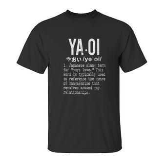 Distressed Yaoi Definition Bl Boys Love Unisex T-Shirt | Favorety UK