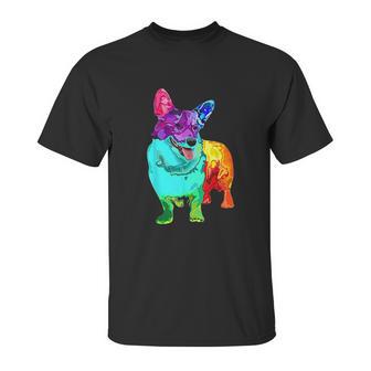 Dog Lover Gifts Welsh Corgi For Colorful Corgi Unisex T-Shirt | Favorety DE