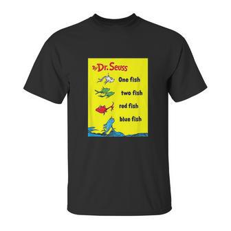 Dr Seuss One Fish Two Fish Book Cover Unisex T-Shirt | Favorety