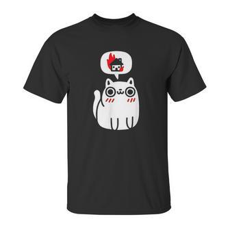 Dreaming Of Destruction Funny Cat Unisex T-Shirt | Favorety CA