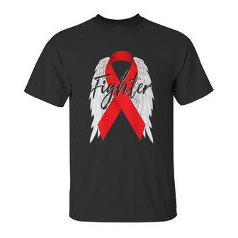 Drug Addiction Survivor Red Ribbon Recovery Unisex T-Shirt | Favorety UK