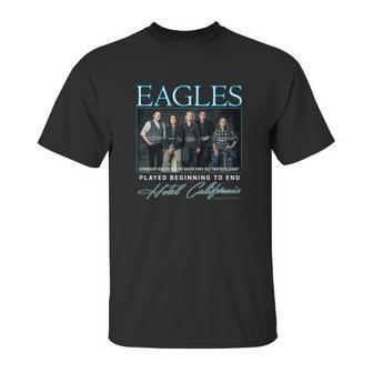 Eagle Signatures Played Beginning To End Hotel California Shirt Unisex T-Shirt | Favorety DE