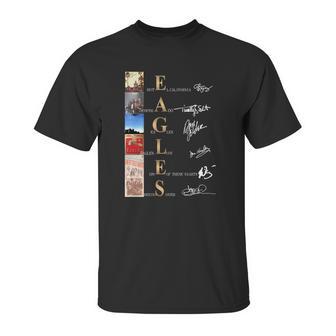 Eagles Band Albums Signatures Shirtn Unisex T-Shirt | Favorety