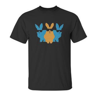 Easter For Men Hip Trio Bunnies Funny Unisex T-Shirt | Favorety CA