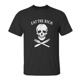 Eat The Rich Protest Socialist Communist Gift Unisex T-Shirt | Favorety