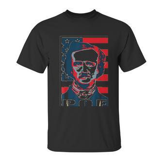 Edgar Allan Poe American Propaganda Pop Art Unisex T-Shirt | Favorety