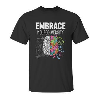 Embrace Neurodiversity Brain Unisex T-Shirt | Favorety UK