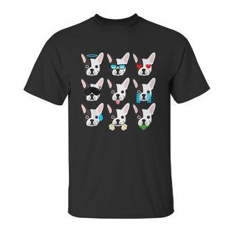 Emoji Boston Terrier Dog Face Unisex T-Shirt | Favorety CA