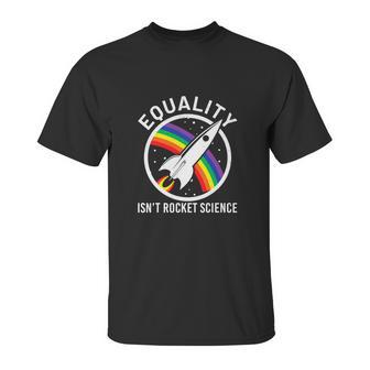 Equality Is Lgbt Ally Homo Pride Month Graphic Design Printed Casual Daily Basic Unisex T-Shirt | Favorety