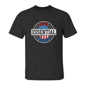 Essential Postal Worker Delivery Service Post Office Unisex T-Shirt | Favorety