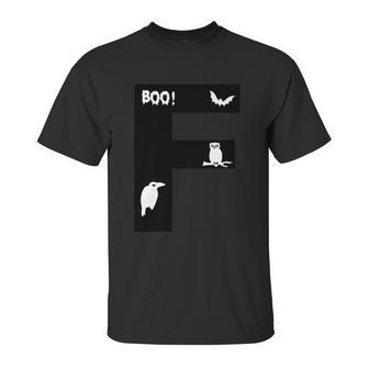 F Name Character Boo Dracula Funny Halloween Quote Unisex T-Shirt | Favorety DE