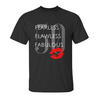 Fearless Flawless Fabulous 50 Unisex T-Shirt | Favorety UK