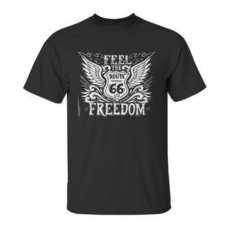 Feel The Freedom Route 66 Gorgeous 2022 Best Gift Unisex T-Shirt | Favorety CA