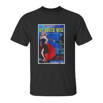 Fellini 1960 Movie Poster Reproduction Unisex T-Shirt | Favorety CA