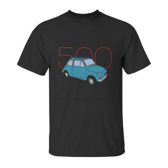 Fiat 500 Classic Vintage Car Unisex T-Shirt | Favorety DE