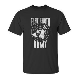 Flat Earth Army Vintage Conspiracy Theory Earthers Gift Unisex T-Shirt | Favorety AU