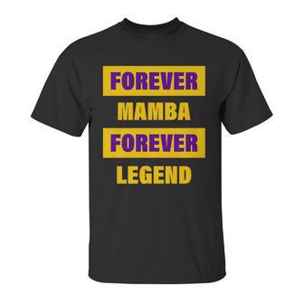 Forever Mamba Forever Legend Graphic Design Printed Casual Daily Basic Unisex T-Shirt | Favorety UK