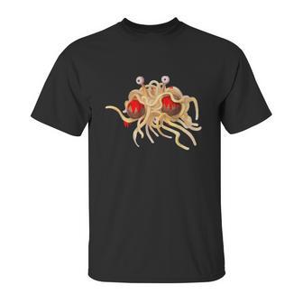 Fsm Flying Spaghetti Monster Funny Pastafarian Atheist Unisex T-Shirt | Favorety AU