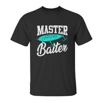 Funny Fishermen Gifts Adult Humor Fishing Tees Master Baiter Unisex T-Shirt | Favorety CA