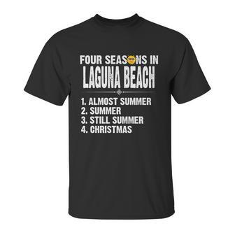 Funny Four Seasons In Laguna Beach Hot Summer 2020 Unisex T-Shirt | Favorety