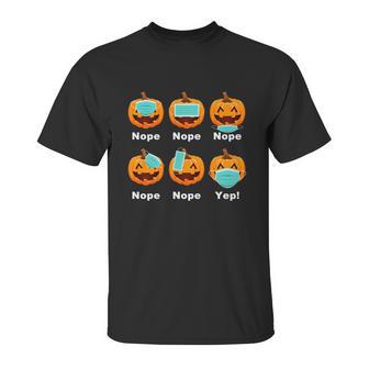 Funny Halloween Halloween Pandemic Pumpkin Mask Funny Cute Unisex T-Shirt | Favorety AU