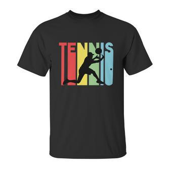 Funny Retro Tennis Logo Unisex T-Shirt | Favorety