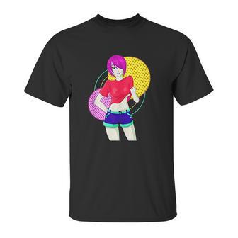 Funny Retro Vintage Girl Model Freedom Pose Unisex T-Shirt | Favorety AU