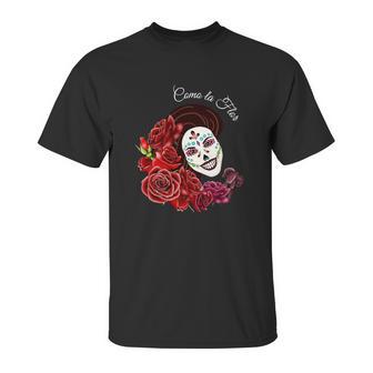 Funny Vintage Style Tshirt For Como La Flor - Selena Quintanilla Day Of The Dead Sugar Skull----Eeuhfbf Unisex T-Shirt | Favorety UK