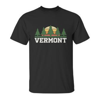 Funny Vintage Vermont Retro Logo Unisex T-Shirt | Favorety