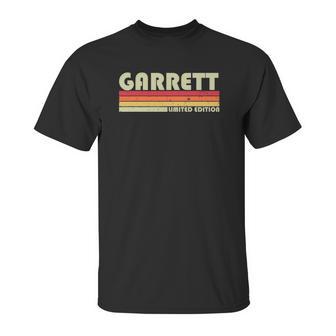 Garrett Surname Funny Retro Vintage 80S 90S Unisex T-Shirt | Favorety DE