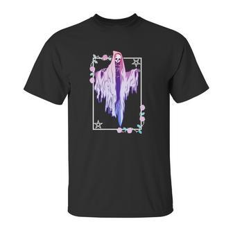 Ghost And Roses Wiccan Kawaii Pastel Goth Occult Emo Alternative Classic Unisex T-Shirt | Favorety DE