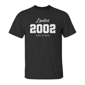 Gift For 19 Years Old 2002 Limited Edition 19Th Birthday Unisex T-Shirt | Favorety