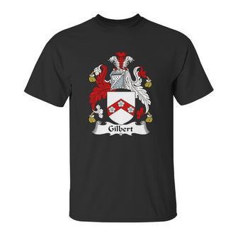 Gilbert Family Crest Coat Of Arms British Family Crests Unisex T-Shirt | Favorety AU