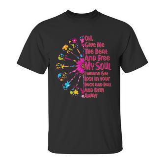 Give Me The Beat Hippie Guitars Unisex T-Shirt | Favorety AU