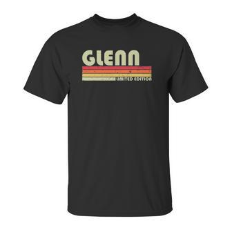 Glenn Surname Funny Retro Vintage 80S 90S Birthday Reunion Unisex T-Shirt | Favorety