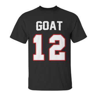 The Goat 12 Jersey 5 Time Champ New England Football Unisex T-Shirt | Favorety CA